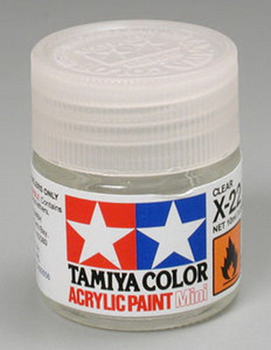 Tamiya 81522 X-22 Clear Acrylic Mini Paint 10 ml Bottle