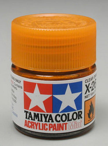Tamiya 81526 X-26 Clear Orange Acrylic Mini Paint 10 ml Bottle