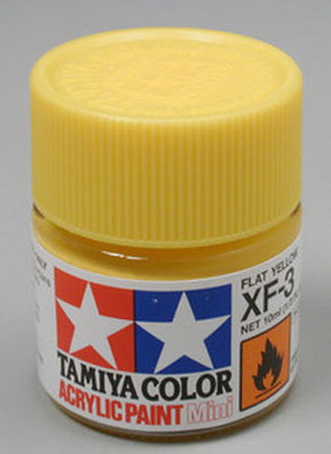 Tamiya 81703 XF-3 Flat Yellow Acrylic Mini Paint 10 ml. Bottle