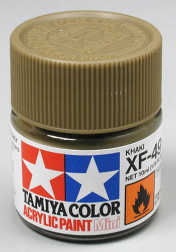 Tamiya 81749 XF-49 Khaki Acrylic Mini Paint 10 ml Bottle