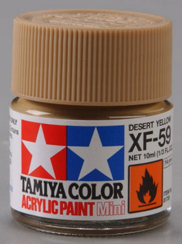 Tamiya 81759 XF-59 Desert Yellow Acrylic Mini Paint 10 ml Bottle