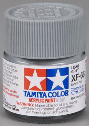 Tamiya 81766 XF-66 Light Grey Acrylic Mini Paint 10 ml Bottle