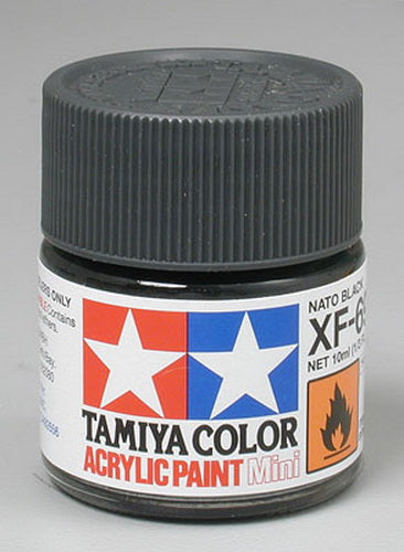 Tamiya 81769 XF-69 NATO Black Acrylic Mini Paint 10 ml Bottle