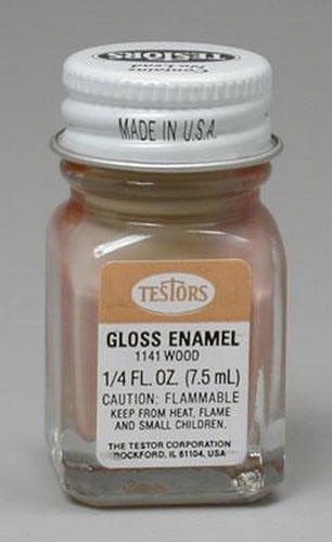 Testors 1141TT Gloss Wood Enamel Paint - 1/4 oz. Bottle