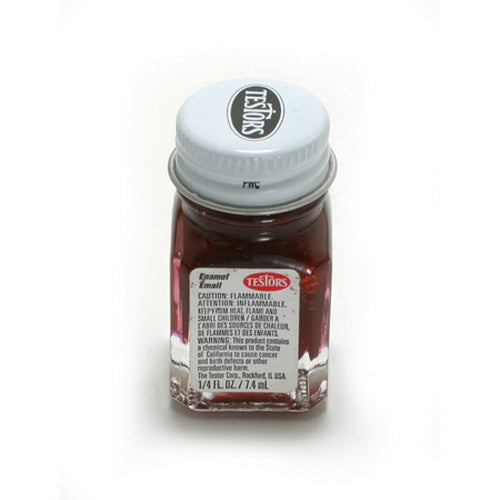 Testors 1529TT Metallic Red Flake Enamel Paint - 1/4 oz. Bottle