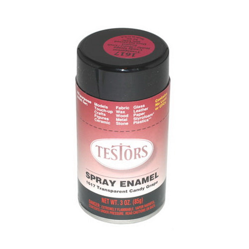 Testors 1617T Custom Grape Transparent Enamel 3 oz. Spray Paint Can