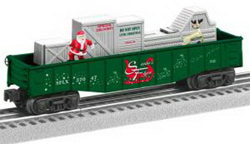 Lionel 6-37047 O Gauge Christmas Santa's Flyer Animated Gondola LN/Box