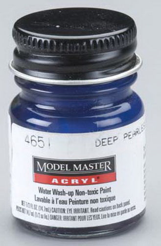 Testors 4651 Deep Pearlescent Purple Gloss Acrylic Paint - 1/2 oz. Bottle