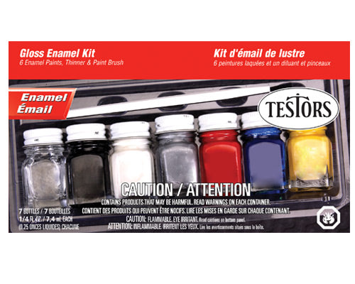 Testors 9115 Gloss Enamel Paint Kit