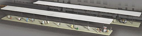 Walthers 933-3258 N Butterfly-Style Station Platform Shelter Cornerstone Kit