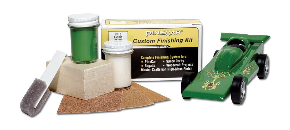 PineCar P412 Racing Green Custom Finishing Kits
