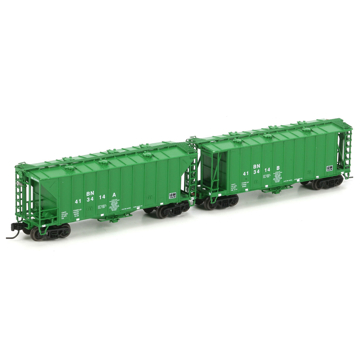 Athearn 23050 N Burlington Northern GATC 2600 Hopper Set #413414 (2)