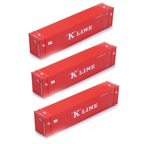 Athearn 28861 HO RTR 45' Container, K-Line (3)