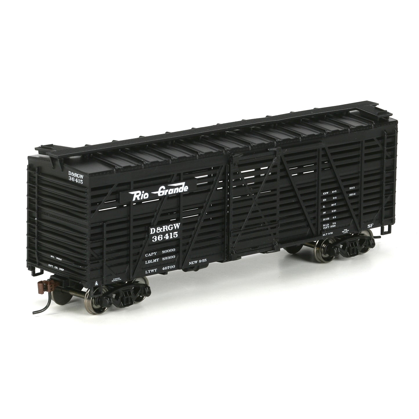 Athearn 75938 D&RGW HO RTR 40' Stock Car #36415