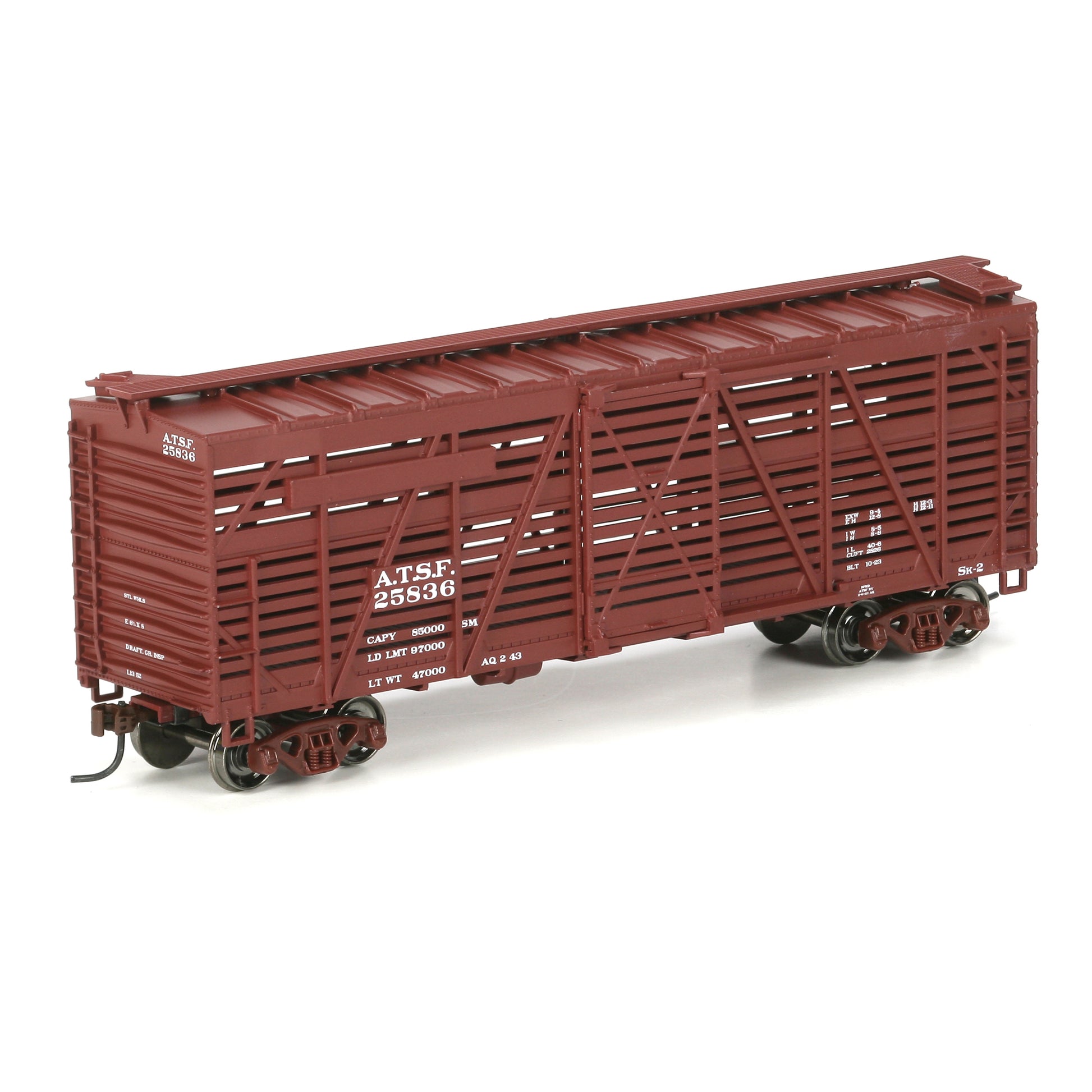 Athearn 75946 HO Santa Fe 40' Stock Car #25836
