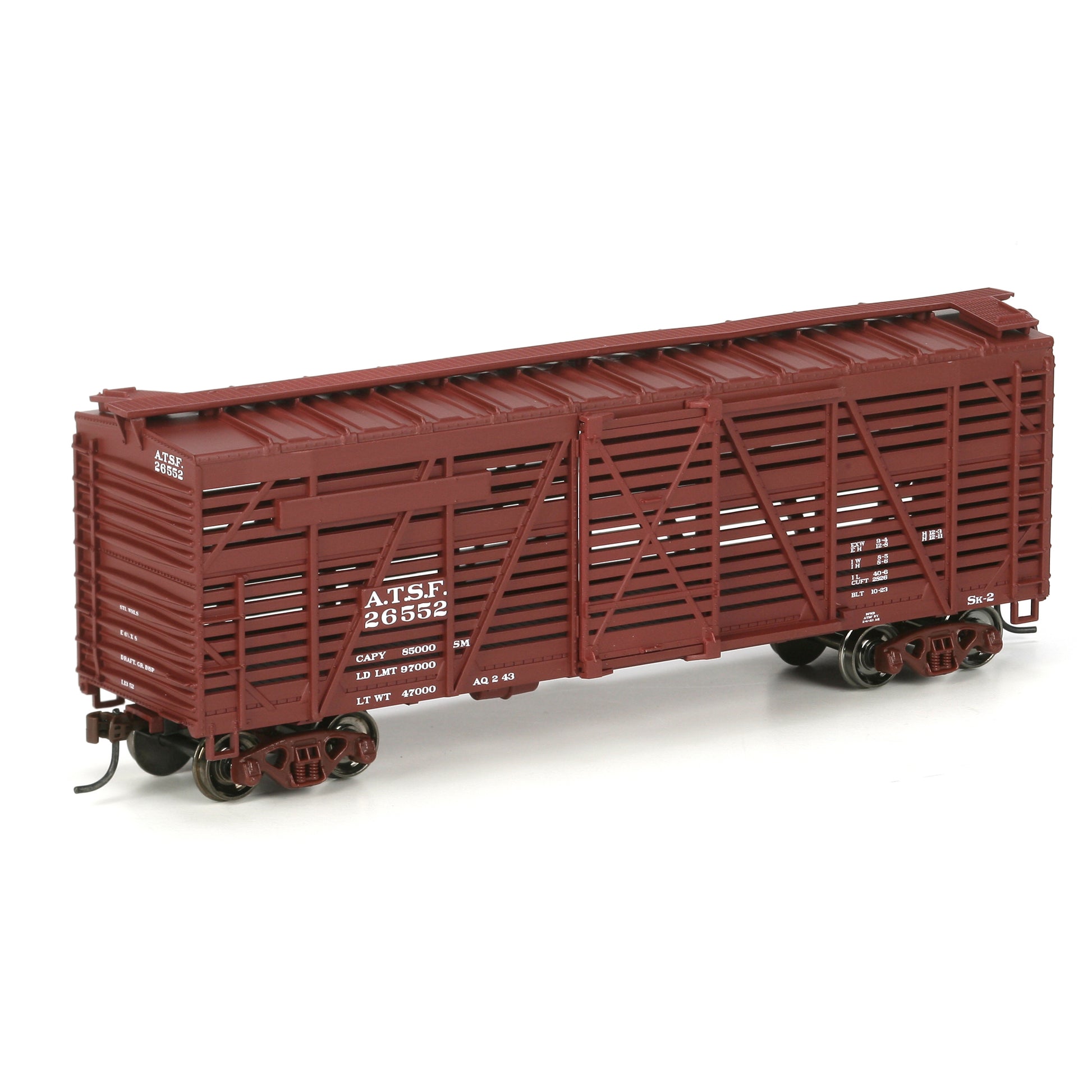 Athearn 75948 HO ATSF RTR 40' Stock Car #26552