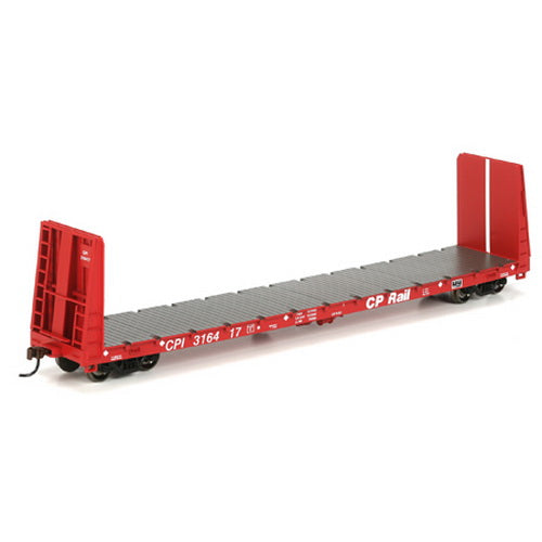 Athearn 88132 HO Scale CPR 60' Bulkhead Flatcar #316417