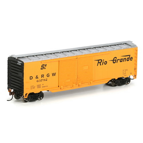 Athearn 98110 HO RTR Denver & Rio Grande Western 50' Double Door Box Car #63792