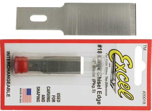 Excel 20018 #18 Large Wood Chisel Replacement Blade (Pack of 5) – Trainz