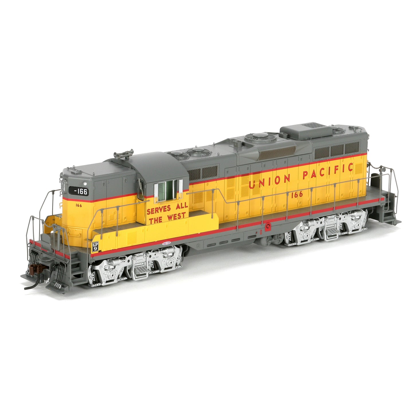 Athearn G62424 HO Scale Union Pacific GP9 Diesel Locomotive #166