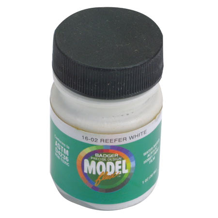 Badger 16-02 Reefer White Modelflex Paint 1 oz. Bottle