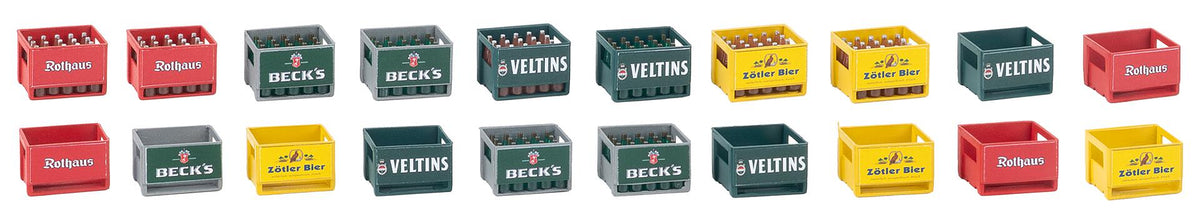 Pola 333229 G Beer Crates with Bottles (Set of 20)