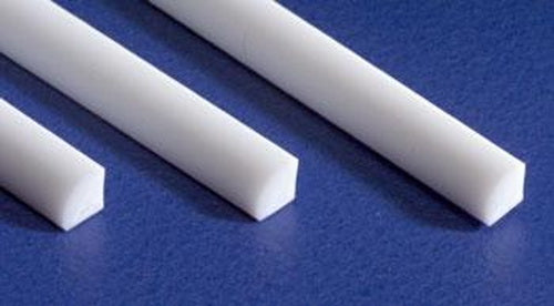 Evergreen Scale Models 250 Quarter Round  .100" x 14" Polystyrene (Pack of 3)