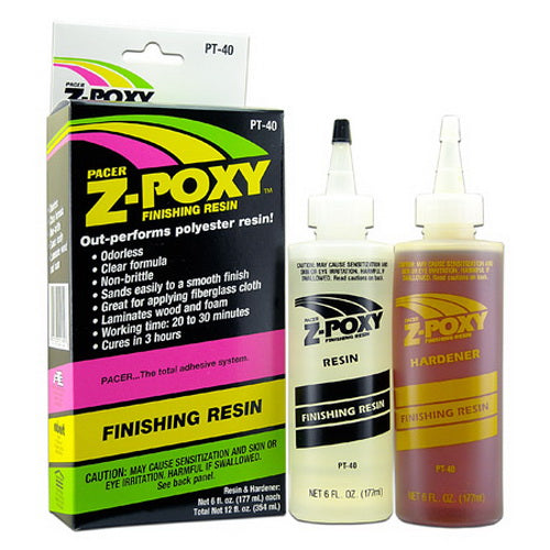 Pacer Glue PT40 Zap Z-Poxy Finishing Resin - 12 oz.