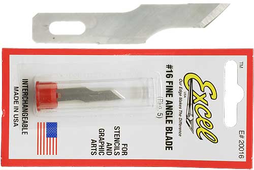 Excel 20016 #16 Stencil Edge Replacement Blade (Pack of 5)