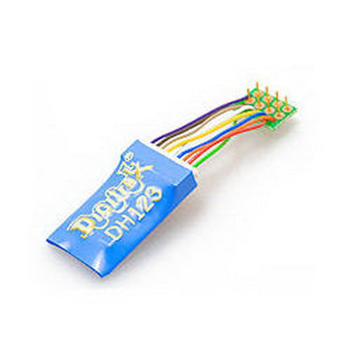 Digitrax DH123PS HO Mobile Decoder DCC PlugNPlay w/1" Harness 1.5 Amp/2 Amp Peak