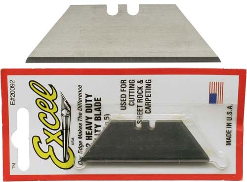 Excel 20092 #92 HD 2-Notch Utility Replacement Blade (Pack of 5)