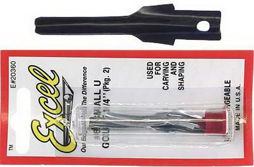 Excel 20360 Small U Chisel Carving Gouge (Pack of 2)