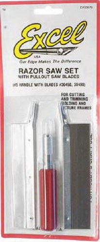 Excel 55670 Razor Saw Set with K5 Handle and 2 Blades