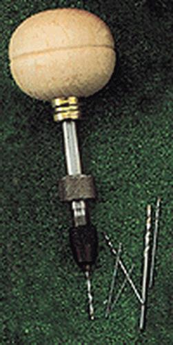 Mascot 812 Wood Ball Swivel-Head Pin Vise with Drill Bit Set