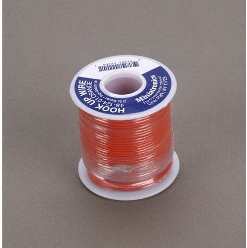 Miniatronics 48-124-01 Orange 22 Gauge Stranded Single Conductor Wire - 100' 30m