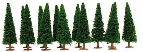 Model Power 1425 Evergreen Trees With Base (Bag of 15)