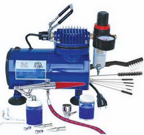 Paasche H100D Airbrush with Compressor H-Set/D500SR/AC-7