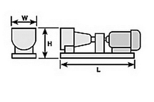 Plastruct 95922 PCM-3 1/4" x 1-1/16" x 1/2" Pump & Motor Set