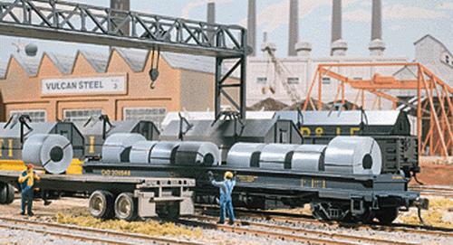 Walthers 933-1499 HO Scale Cornerstone Series Coil Load Gray Plastic Kit