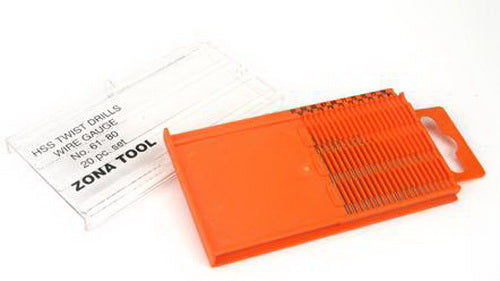 Zona 37-150 Twist Drill Set Sizes:#61-#80 (.025