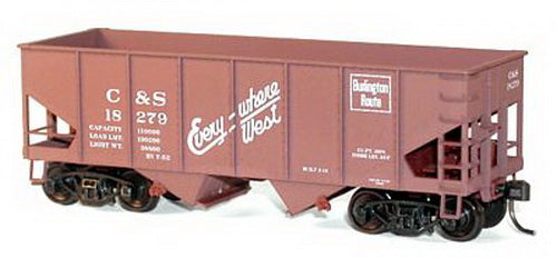 Accurail 25123 CBQ HO Kit USRA 55-Ton Twin Hopper Kit
