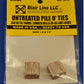 Blair Line 2812 HO Pile O' Unstained Railroad Ties (Set of 2)