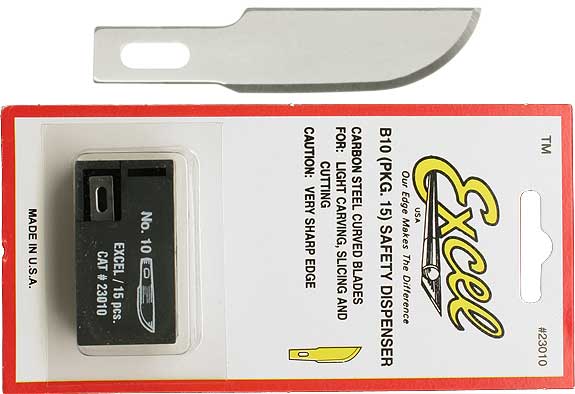 Excel 23010 Curved Edge Blades (Pack of 15)