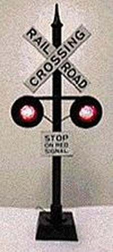 NJ International 3090 O/N And HO Scale Highway Flasher Crossbuck Signal 12 V