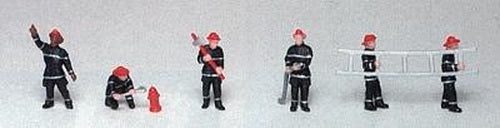 Life Like 1631 HO Scenemaster Firefighters Molded Facial & Clothing Details