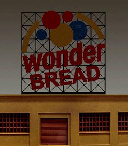 Miller Engineering 4062 N/HO Wonder Bread Animated Billboard