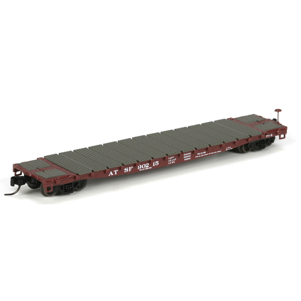 Athearn 24120 N Scale Santa Fe 53' GSC Flat #90215