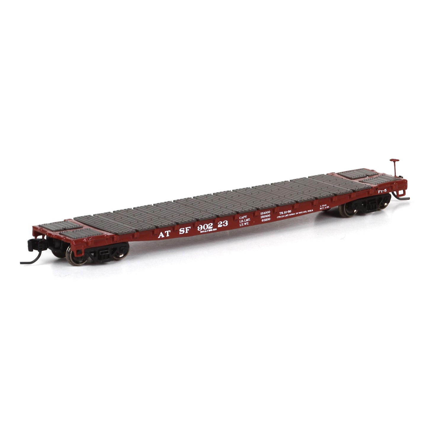 Athearn 24121 N Scale Santa Fe 53' GSC Flat Car #90223