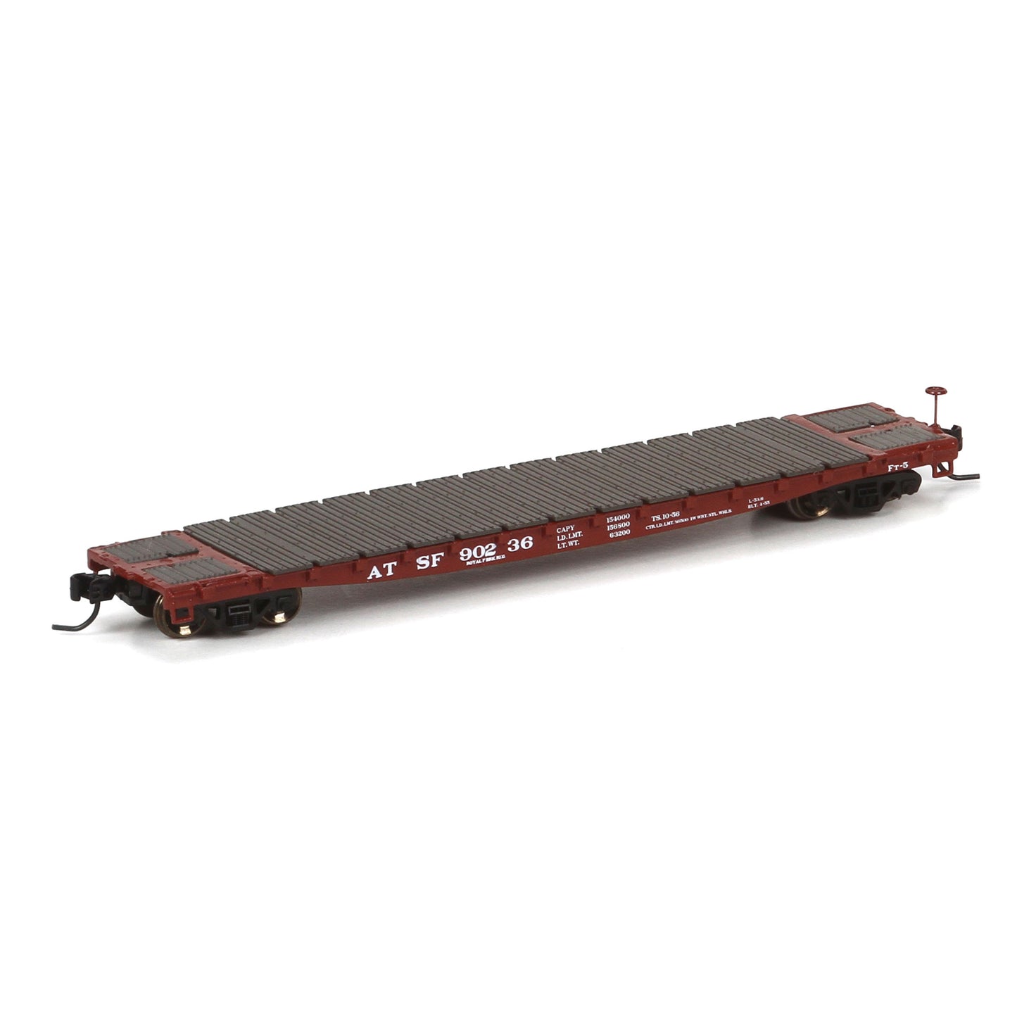 Athearn 24122 N Santa Fe 53' GSC Flat Car #90236