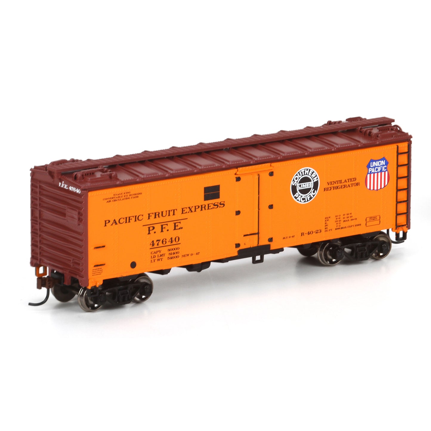 Athearn 71378 HO Pacific Fruit Express 40' Steel Reefer #47640